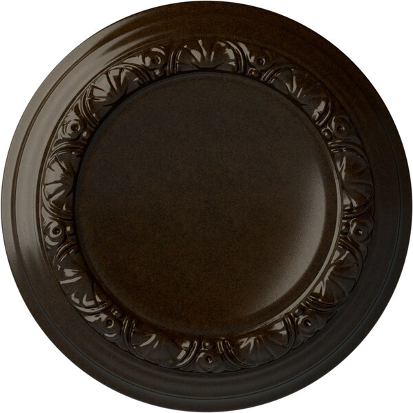 Ekena Millwork Carlsbad Ceiling Medallion (Fits Canopies up to 7 7/8"), Hand-Painted Bronze, 12 1/2"OD x 1 1/2"P CM12CABZS - main